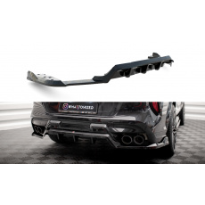 Maxton Design středový spoiler pod zadní nárazník s žebrováním pro BMW X6 M F96, Carbon-Look