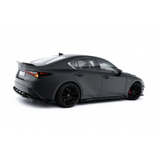 Maxton Design difuzory pod boční prahy pro Lexus IS 500 Mk3 Facelift 2 (XE30), černý lesklý plast ABS