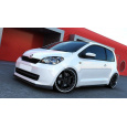 Maxton Design spoiler pod přední nárazník pro Škoda Citigo, černý lesklý plast ABS