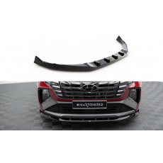 Maxton Design spoiler pod přední nárazník pro Hyundai Tucson Mk4, černý lesklý plast ABS, N-Line