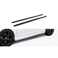 Maxton Design difuzory pod boční prahy pro Opel Corsa OPC D (Mk4), černý lesklý plast ABS