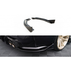 Maxton Design boční difuzory pod zadní nárazník ver.4 pro BMW M4 G82, černý lesklý plast ABS
