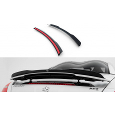 Maxton Design prodloužení spoileru pro Peugeot RCZ, černý lesklý plast ABS