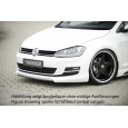 Rieger spoiler pod přední nárazník pro Volkswagen Golf 7 3-dvéř., 5-dvéř. před faceliftem, r.v. 10/12-12/16, plast ABS bez povrchové úpravy, s žebrováním