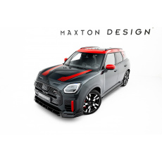 Maxton Design spoiler pod přední nárazník pro Mini Countryman JCW U25, černý lesklý plast ABS
