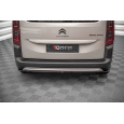 Maxton Design středový spoiler zadního nárazníku pro Citroen Berlingo Mk3, černý lesklý plast ABS
