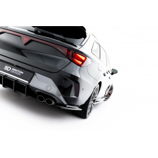 Maxton Design boční difuzory pod zadní nárazník ver.4 pro Cupra Leon ST Mk1 Facelift, černý lesklý plast ABS