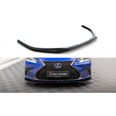 Maxton Design spoiler pod přední nárazník pro Lexus ES F Sport Mk7, černý lesklý plast ABS