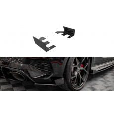 Maxton Design křidélka bočních difuzorů zad. nárazníku pro Audi RS3 8Y, černý lesklý plast ABS, Sportback