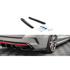 Maxton Design boční difuzory pod zadní nárazník ver.4 pro Škoda Octavia RS Mk4, Carbon-Look