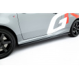 Maxton Design difuzory pod boční prahy pro Toyota GR Yaris Mk3, černý lesklý plast ABS