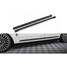 Maxton Design difuzory pod boční prahy pro Rolls Royce Cullinan, černý lesklý plast ABS