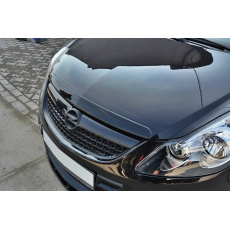 Maxton Design prodloužení kapoty pro Opel Corsa OPC D (Mk4), černý lesklý plast ABS