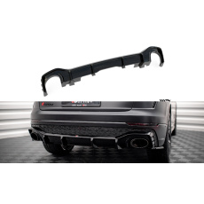 Maxton Design vložka zadního nárazníku pro Audi RSQ8 Mk1, černý lesklý plast ABS