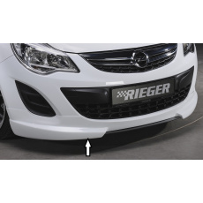 Rieger spoiler pod přední nárazník pro Opel Corsa D 3-dvéř., 5-dvéř. po faceliftu, r.v. 01/11-, plast ABS bez povrchové úpravy, bez žebrování