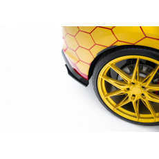 Maxton Design "Racing durability" boční difuzory pod zadní nárazník pro Volkswagen Golf GTI Mk8, plast ABS bez povrchové úpravy, Clubsport, s červenou linkou