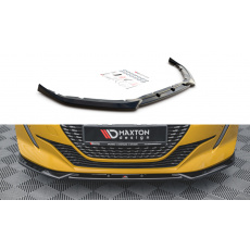 Maxton Design spoiler pod přední nárazník ver.2 pro Peugeot 208 Mk2, Carbon-Look