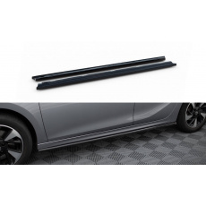 Maxton Design difuzory pod boční prahy pro Opel Corsa F (Mk6), černý lesklý plast ABS