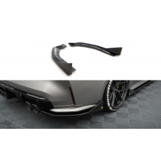 Maxton Design boční difuzory pod zadní nárazník v.3 csl look pro BMW M4 G82, černý lesklý plast ABS