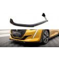 Maxton Design spoiler pod přední nárazník ver.1 s křidélky pro Peugeot 208 GT Mk2, carbon-Look