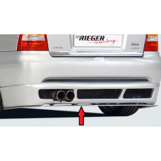 Rieger lipa pod zadní nárazník pro Opel Astra G 3-dvéř., cabrio, kupé, plast ABS bez povrchové úpravy