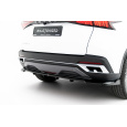 Maxton Design spoiler pod zadní nárazník s žebrováním pro Omoda 5 Mk1, černý lesklý plast ABS