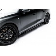 Maxton Design difuzory pod boční prahy pro Audi A6 C9, černý lesklý plast ABS, Avant S-Line / Sedan S-Line