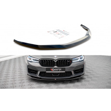 Maxton Design spoiler pod přední nárazník ver.3 pro BMW řada M5 F90 Facelift, černý lesklý plast ABS