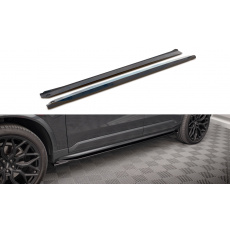 Maxton Design difuzory pod boční prahy pro Volvo XC90 Mk2 Facelift R-Design, Carbon-Look