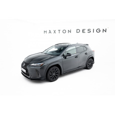 Maxton Design difuzory pod boční prahy pro Lexus UX Mk1, černý lesklý plast ABS