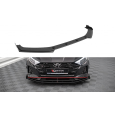 Maxton Design "Street Pro" spoiler pod přední nárazník s křidélky ver.1 pro Hyundai i20 N Mk3, plast ABS bez povrchové úpravy