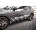Maxton Design difuzory pod boční prahy pro Audi Q3 F3 S-Line, černý lesklý plast ABS