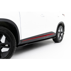 Maxton Design difuzory pod boční prahy pro Omoda 5 Mk1, černý lesklý plast ABS