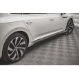 Maxton Design difuzory pod boční prahy pro Volkswagen Arteon R-Line Facelift, černý lesklý plast ABS