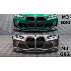 Maxton Design spoiler pod přední nárazník ver.2 pro BMW M3 G80, materiál pravý karbon