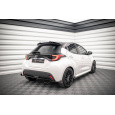Maxton Design středový spoiler pod zadní nárazník s křidélky v.1 pro Toyota Yaris Mk4, černý lesklý plast ABS