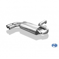 Fox Sportauspuff koncový tlumič výfuku s koncovkou 2x76 Typ 10 pro Audi Urquattro s motorem 2.2 10V Turbo, průměr vstupu 76 mm