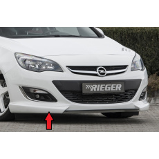 Rieger spoiler pod přední nárazník pro Opel Astra J 5-dvéř., hatchback, sedan, sedan/notchback, sports tourer po faceliftu, r.v. 10/12-, plast ABS bez povrchové úpravy