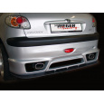 Rieger lipa pod zadní nárazník pro Peugeot 206 convertible CC, sedan r.v. 09/98-05/06, plast ABS bez povrchové úpravy