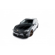 Maxton Design spoiler pod přední nárazník ver.2 pro Cupra Leon Mk1 Facelift, černý lesklý plast ABS, Hatchback
