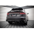 Maxton Design vložka zadního nárazníku pro Audi RSQ8 Mk1, černý lesklý plast ABS