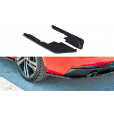 Maxton Design boční difuzory pod zadní nárazník pro Peugeot 508 Mk2, černý lesklý plast ABS, kombi