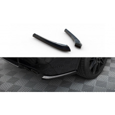 Maxton Design boční difuzory pod zadní nárazník ver.1 pro BMW X3 M F97, černý lesklý plast ABS