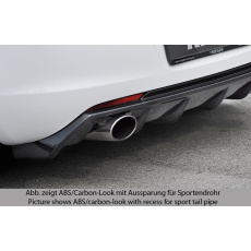 Rieger vložka zadního nárazníku (GBL-51315) pro Opel Astra J 5-dvéř., hatchback před faceliftem, plast ABS lakovaný do černé lesklé barvy