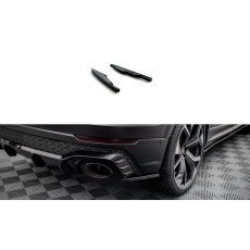 Maxton Design boční difuzory pod zadní nárazník ver.2 pro Audi RSQ8 Mk1, černý lesklý plast ABS