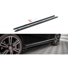 Maxton Design difuzory pod boční prahy pro Bentley Continental GT Mk2, černý lesklý plast ABS, V8 S, r.v. 2014-2016