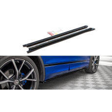 Maxton Design difuzory pod boční prahy pro Volkswagen Tiguan R Mk2 Facelift, Carbon-Look