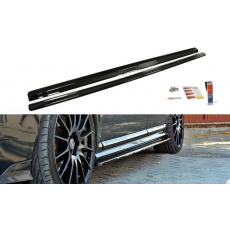 Maxton Design difuzory pod boční prahy pro Volvo V50, Carbon-Look