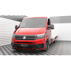 Maxton Design spoiler pod přední nárazník pro Volkswagen Crafter Mk2, černý lesklý plast ABS