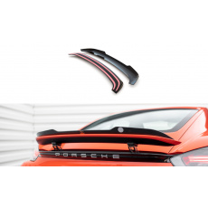 Maxton Design prodloužení spoileru pro Porsche Cayman 982c, černý lesklý plast ABS